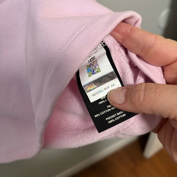 NEW UGG Anisha Dusty Lilac Pink Cotton Crewneck Terry Cloth Sweatshirt Dress - Picture 14 of 15